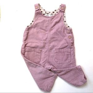 ZARA pink corduroy overalls